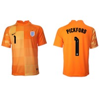 Engleska Jordan Pickford #1 Golmanski Gostujuci Dres SP 2022 Kratak Rukav